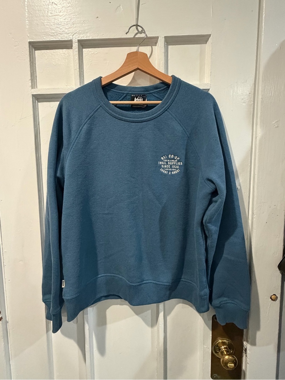 REI Blue Crewneck Sweatshirt - Casual Men's Pullover
